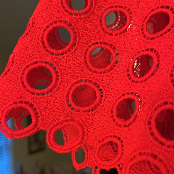 Talbots red dress. like new - Picture 3 of 4